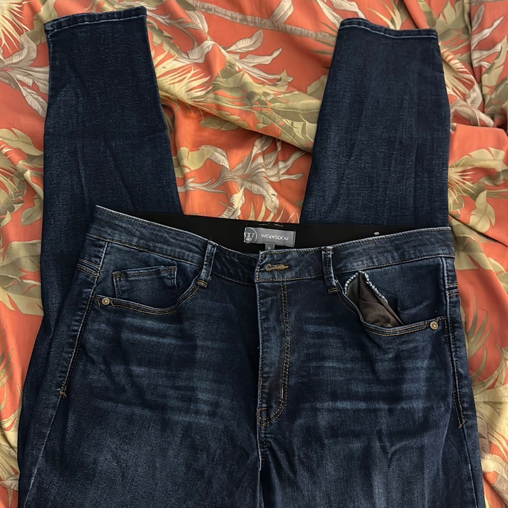 Wit & Widsom Skinny Jeans sz 16 Blue